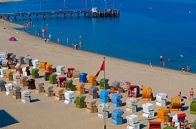 beach with tents