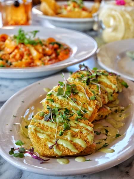 Fried Green Tomatoes & Cornbread