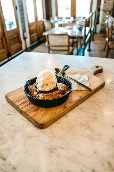 Peach cobbler