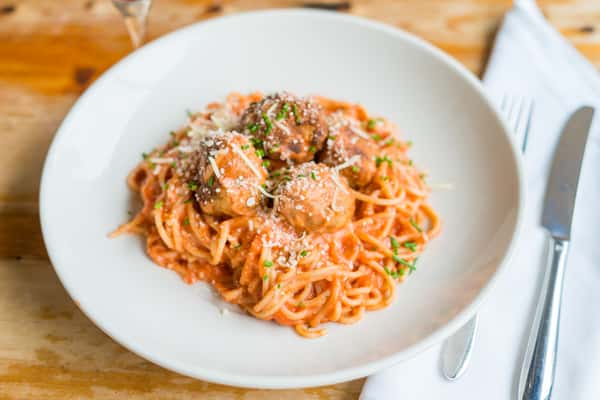 Mama D Meatball Spaghetti