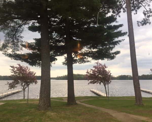 view of the lake.