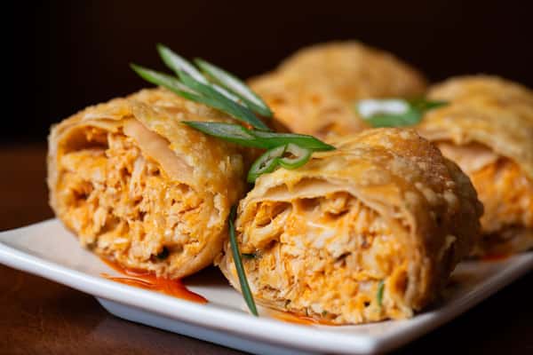 Buffalo Chicken Egg Rolls