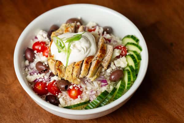 Chicken Gyro Rice Bowl