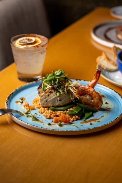 Fish and shrimp dish
