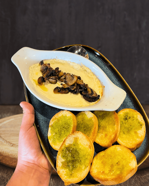 Mushroom Goat Cheese Dip