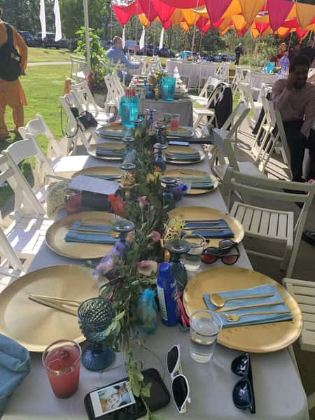 A table at a Bay Leaf event