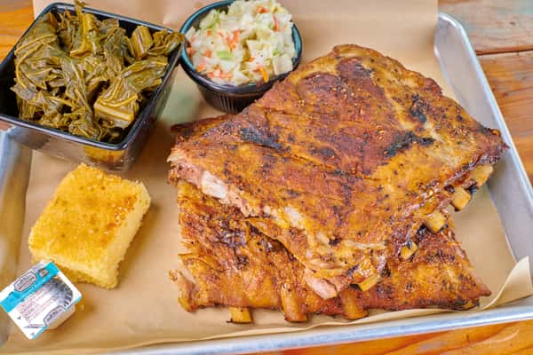 St. Louis cut pork ribs. Full Rack