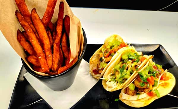 CAJUN SHRIMP TACOS