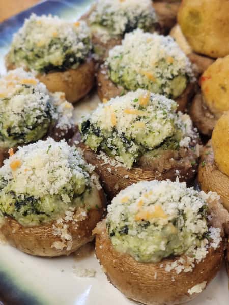 Spinach Stuffed Mushrooms