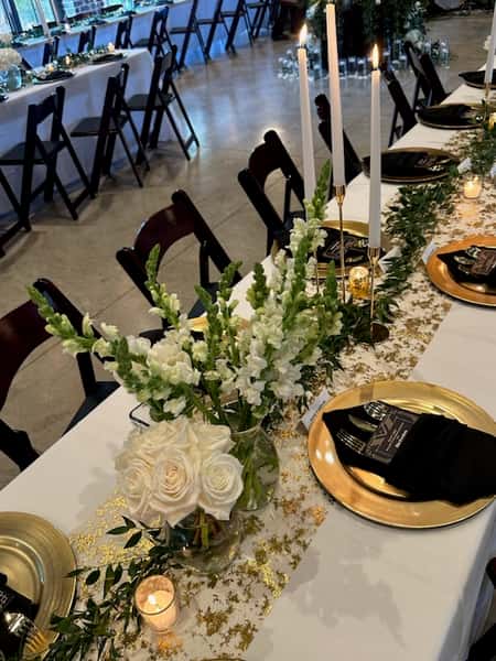 Close up table set up - Catawba Falls