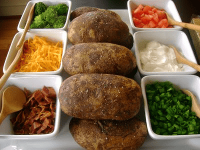 Baked Potato Chef Salad Bar