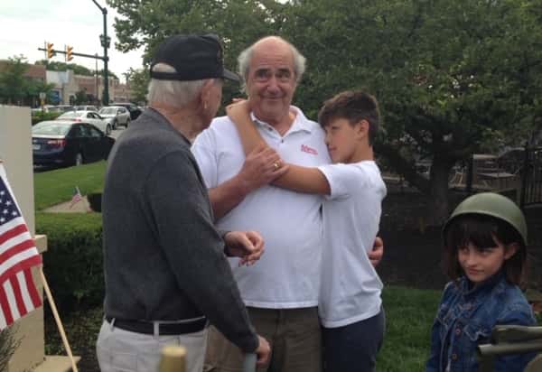 family member hugging another family member