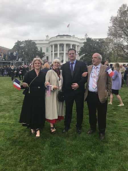 Family posing for picture