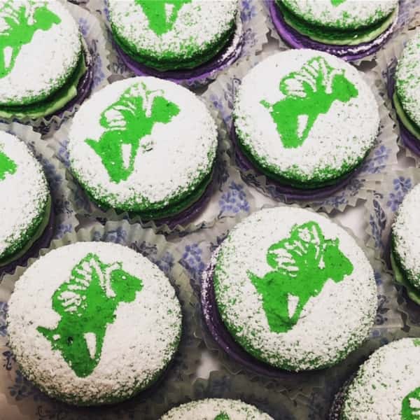 assortment of Tinkerbell cupcakes