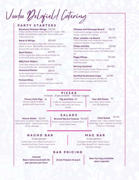 catering menu