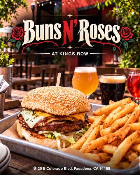 Buns N’ Roses before Guns N’ Roses. 🌹🍔

Grab a burger, a cold drink, and pregame the Rose Bowl show with us at Kings Row.

📍20 E Colorado Blvd, Pasadena, CA 91105

#kingsrow #kingsrowgastropub #pasadena #bunsnroses #gunsnroses