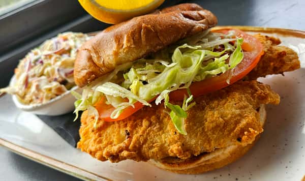 Fried Flounder Sandwich
