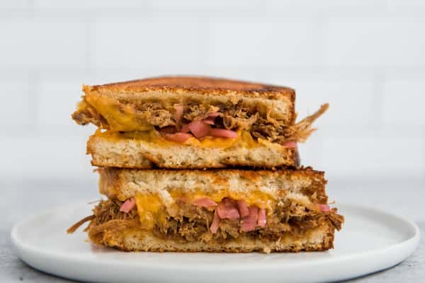 BBQ Pork Grilled Cheese