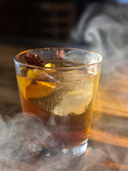 Smoked Maple Pecan Old Fashioned