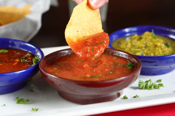 Two salsas + chips
