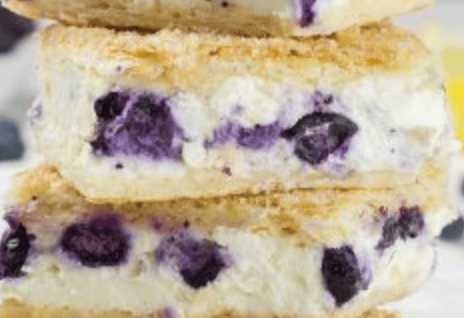 White Chocolate Blueberry Cheesecake Bar