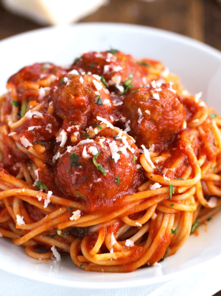 Spaghetti & Meatballs (to reheat)