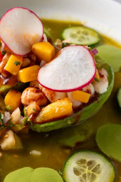 Avocado with filling