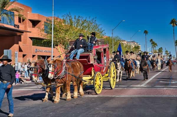 horse carriage with people