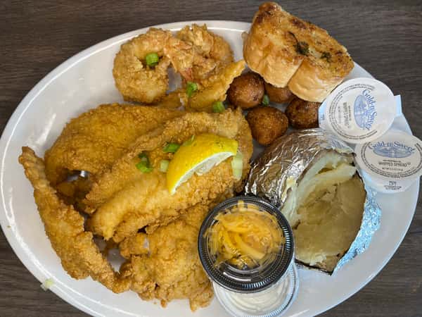 Fried Catfish, Shrimp