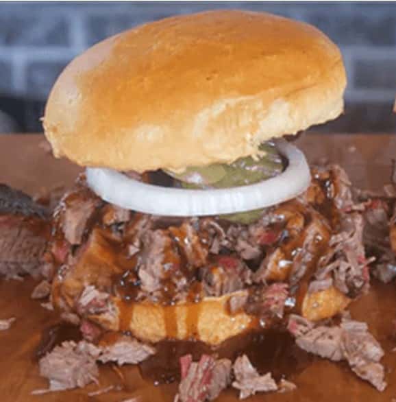 Chopped Brisket Sandwich