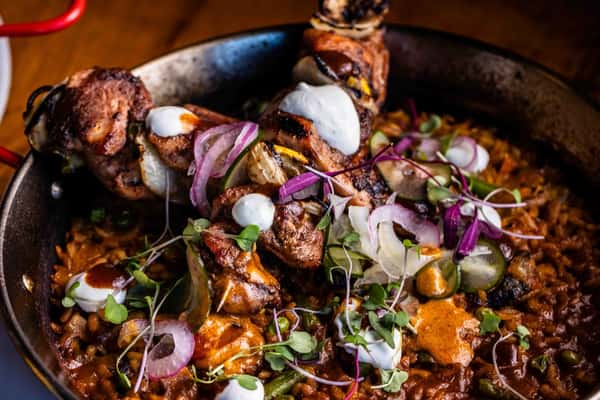 Chicken Brochette Paella