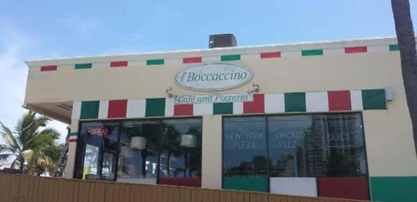Outdoor shot of Boccaccino restaurant