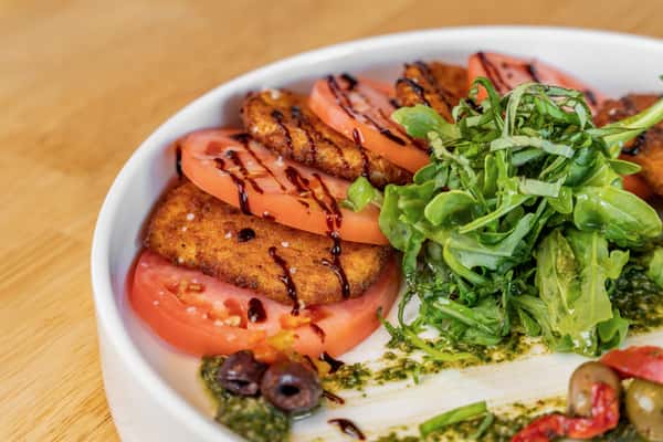 Fried Fresh Mozzarella Caprese