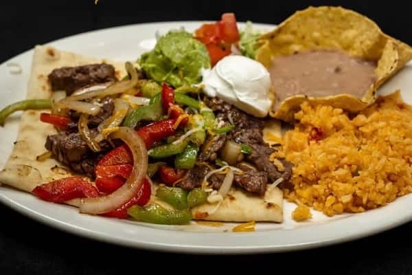 Fajita Flatbread Plate