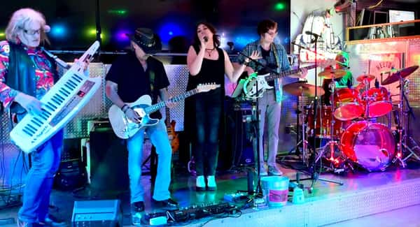 Midlife Crisis band on stage