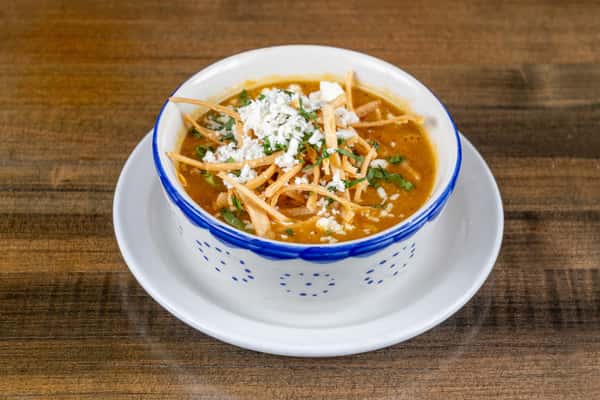 Tortilla Soup with Chicken & Avocado
