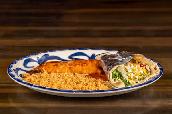 Beef Fajita Soft Taco & Two Chicken Flautas