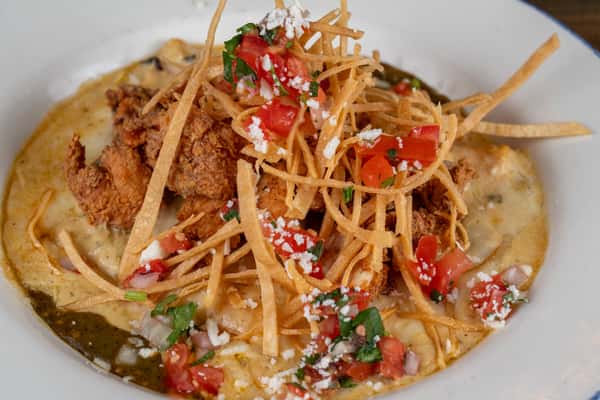 Fried Chicken Enchiladas