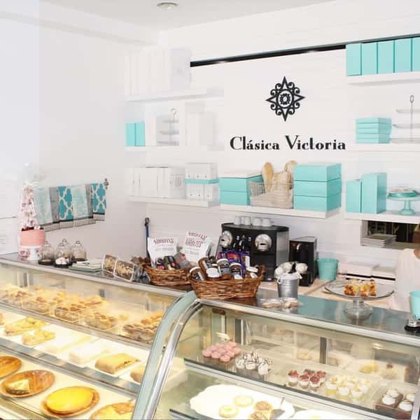 counter with pastries 