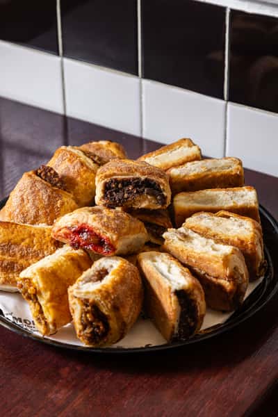 Assorted cookies and rugelach from Famous Deli — classic Jewish-style bakery treats.