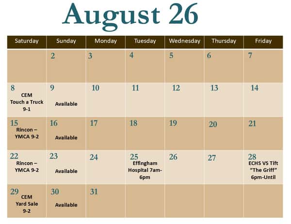 August Food Truck