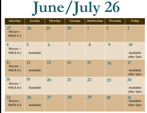 Food Truck June/July 26