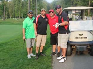 golfing