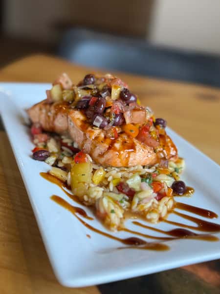 Pineapple Salsa Salmon