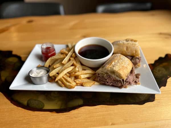 french dip & fries