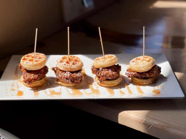 chicken & waffle sliders