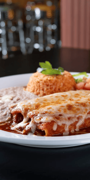 plate of mexican food