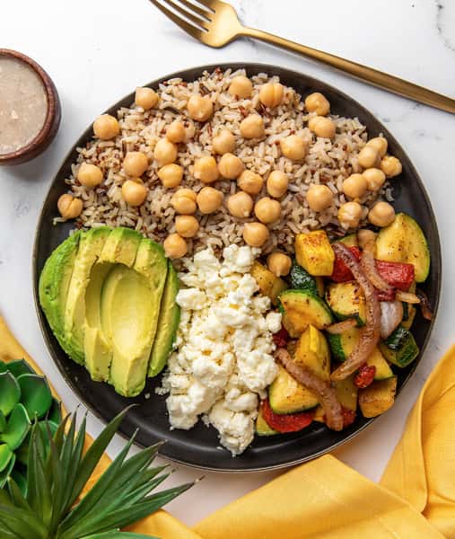 hearty veggie plate