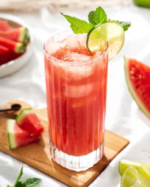watermelon lime green tea