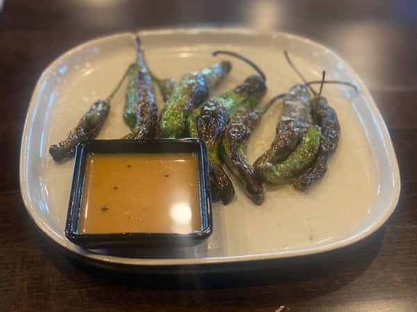 Torched Shishito Peppers